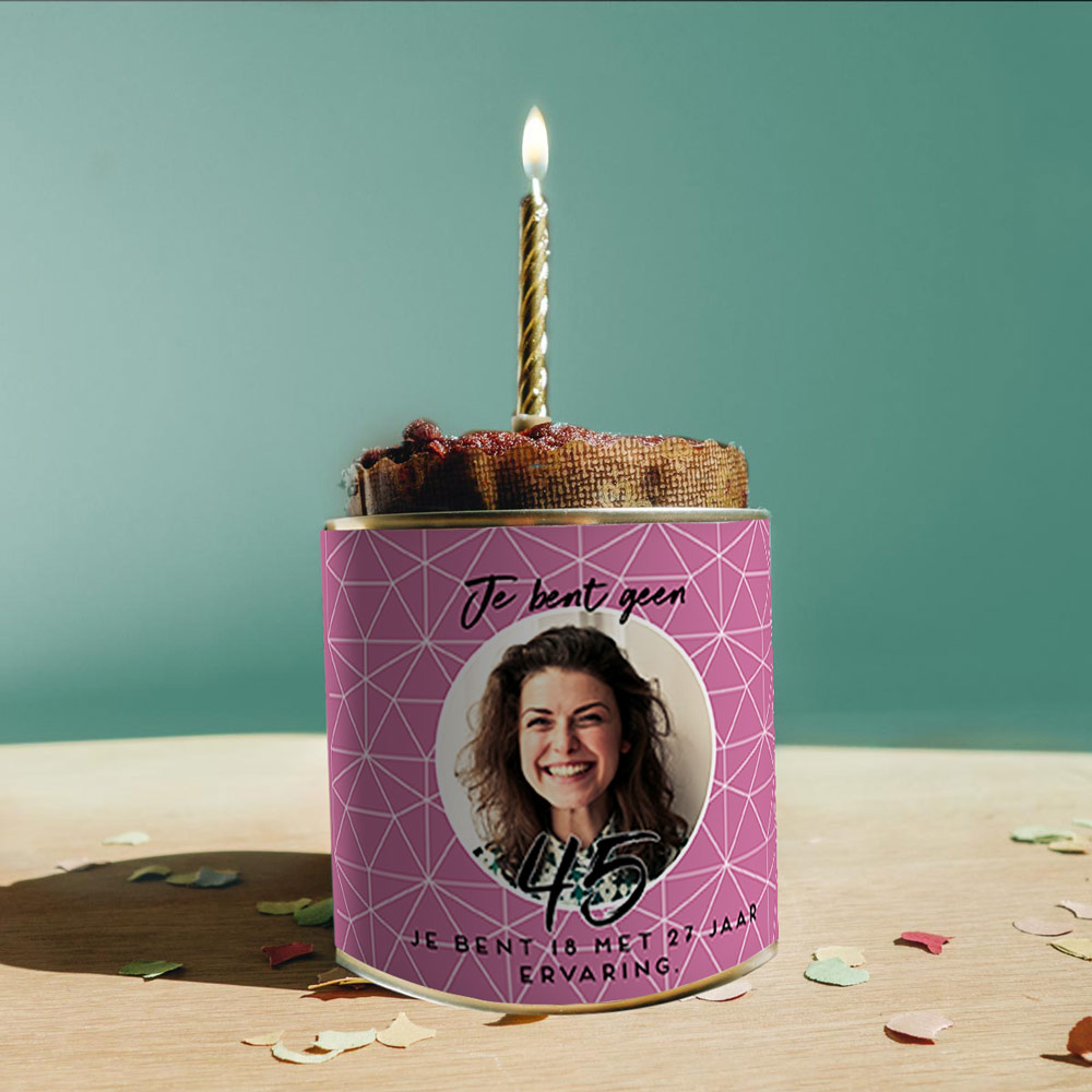 Personaliseerbare verjaardags Cancake