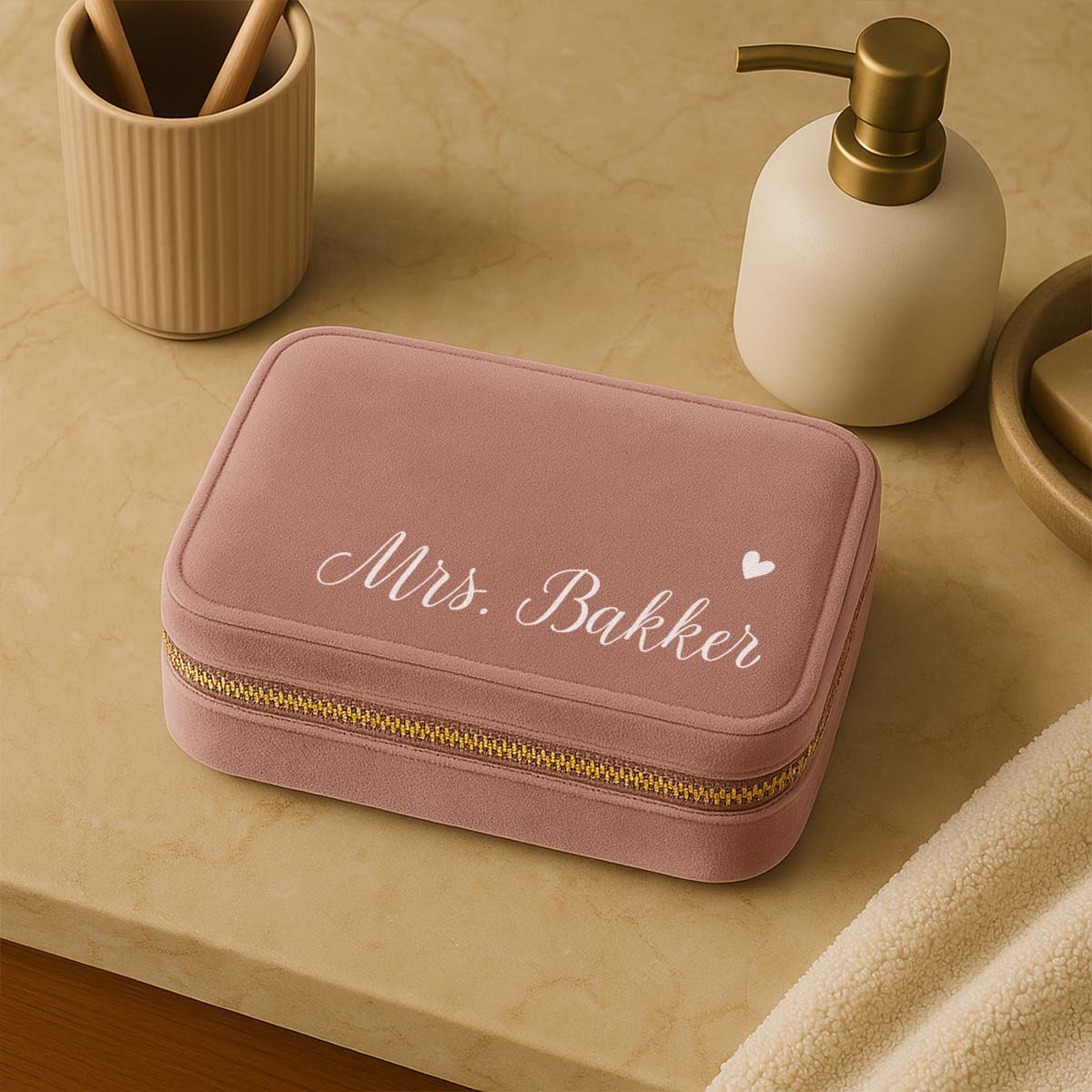 Gepersonaliseerde sieraden doos met naam Gepersonaliseerde sieraden doos met naam