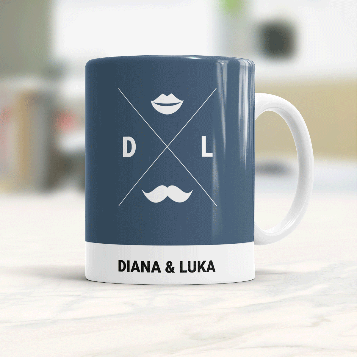 Personaliseerbare hipster tas voor twee Personaliseerbare hipster tas voor twee
