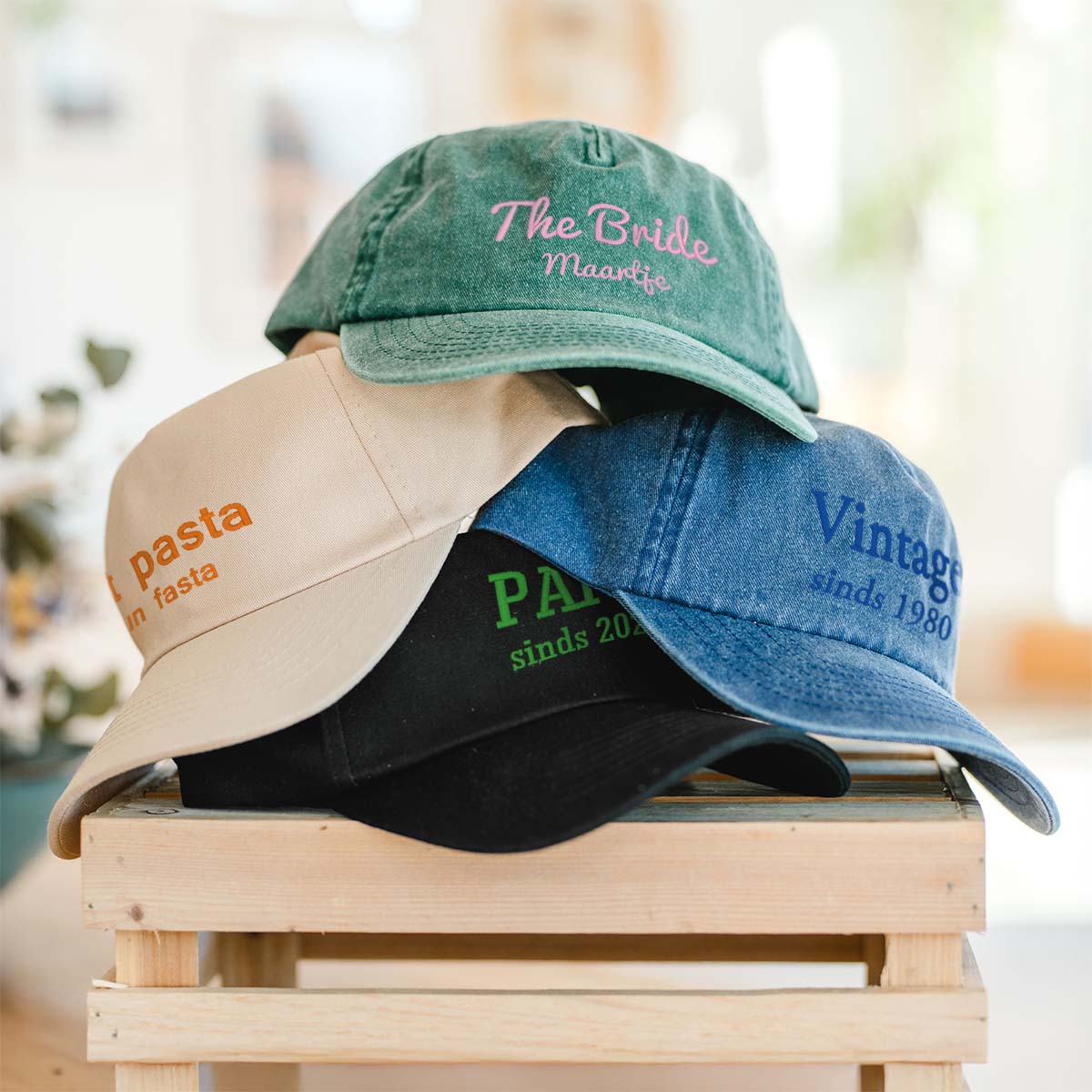 Personaliseerbare pet met 2 regels tekst