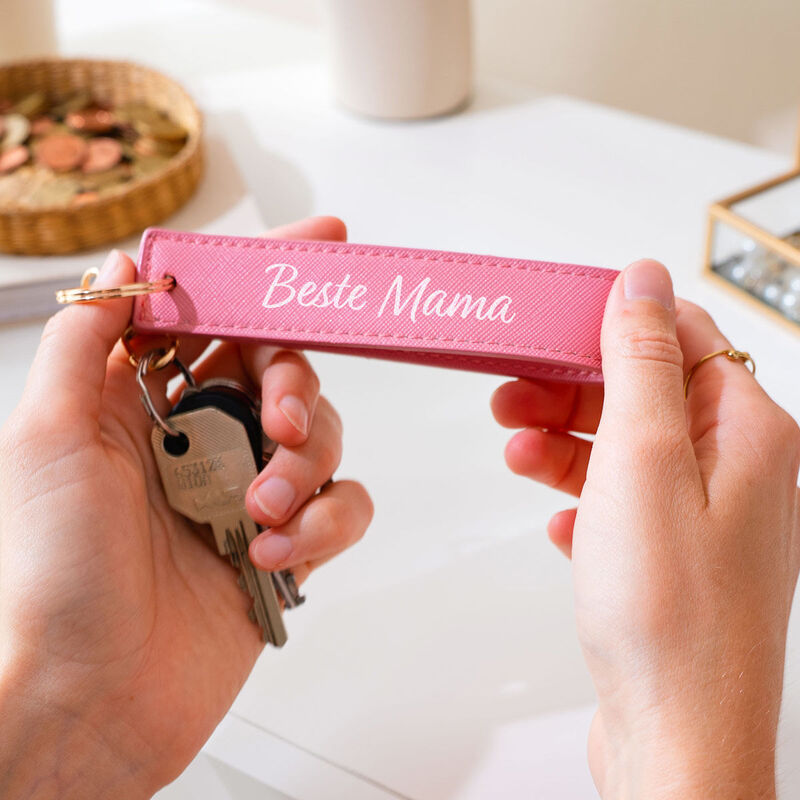 Gepersonaliseerde leren band met tekst