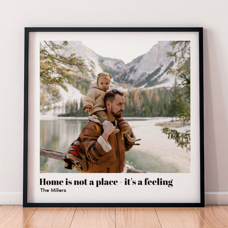 Poster met foto en tekst