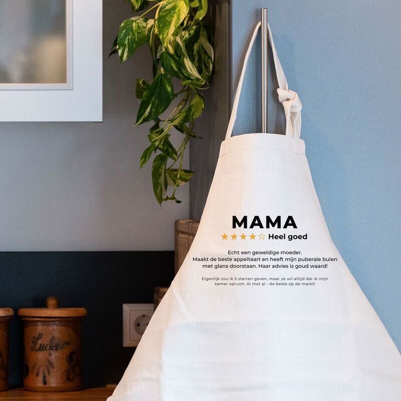 Keukenschort met jouw Beoordeling Gepersonaliseerd