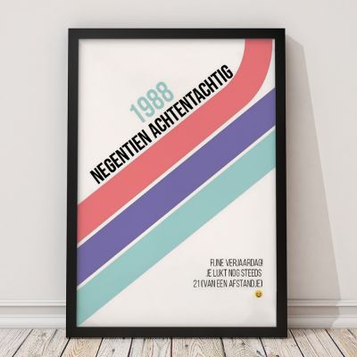 Personaliseerbare poster verjaardag Personaliseerbare poster verjaardag