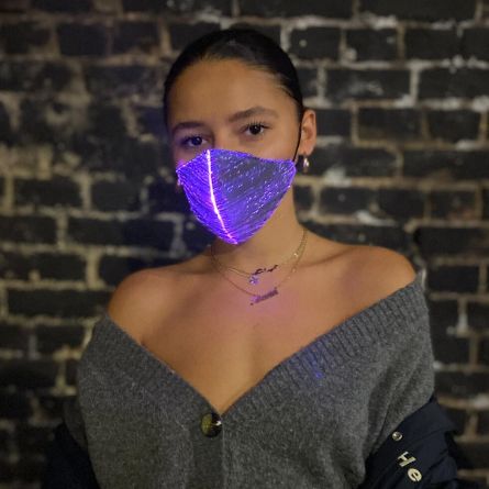 Lichtgevend mondmasker