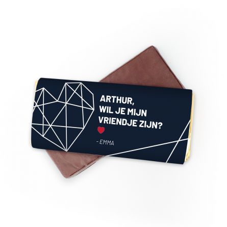 Personaliseerbare chocolade met tekst