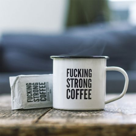 F*cking Strong Coffee set met mok