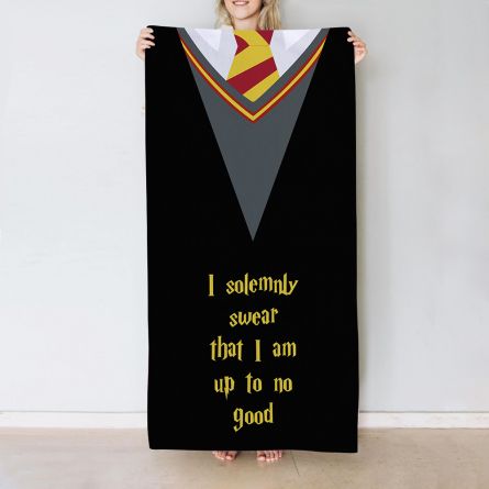 Magische handdoek met 5 tekstregels
