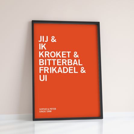 You + Me + … - Personaliseerbare poster