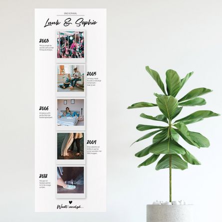 Personaliseerbare foto poster – onze verhalen