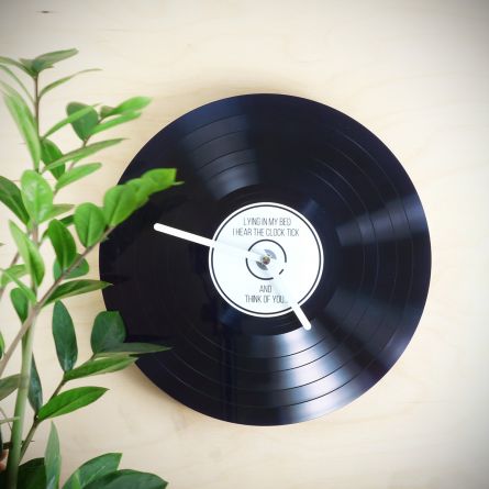 Personaliseerbare LP wandklok