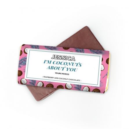 Chocolade met 4 tekstregels