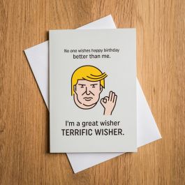 Verwonderlijk Terrific Trump verjaardagskaart | snelle levering NM-76