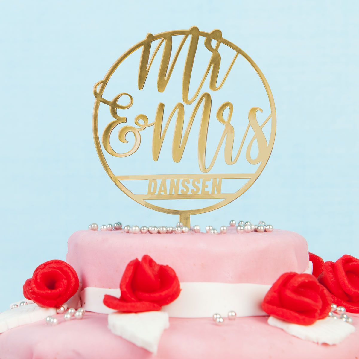 Personaliseerbare Taarttopper Voor Bruiloft Snelle Levering