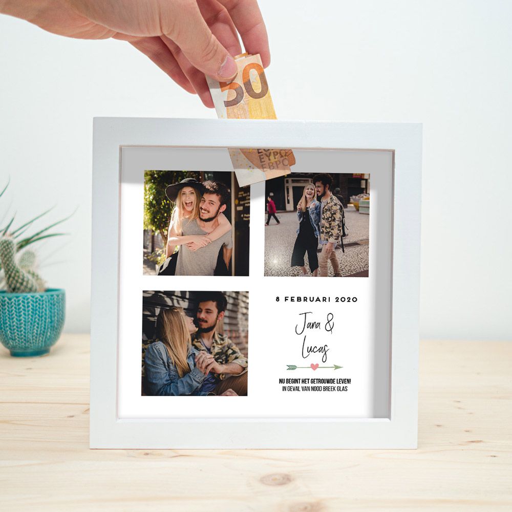 Personaliseerbare Spaarpot Voor Bruiloft Snelle Levering