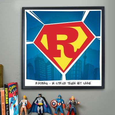 Gepersonaliseerd cadeau - Superman – personaliseerbare Poster