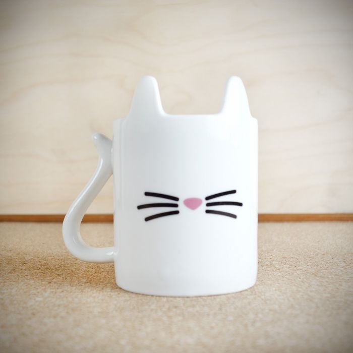 Beestige kat koffiemok