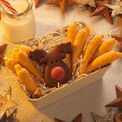 Snoepgoed - Rendier en wortelen van chocolade