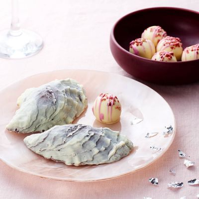 Snoepgoed - Chocolade oesters en Champagne truffels