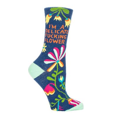 Gekke Gifts - Delicate Fucking Flower Damessokken
