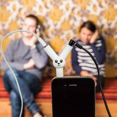 Luidsprekers & headsets - Jack Rabbit koptelefoon-splitter