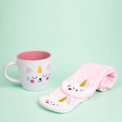 Kittycorn sokken en mok Kittycorn sokken en mok
