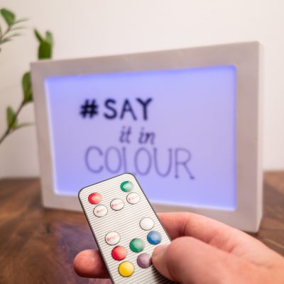 Verlichting - Dubbelzijdige lightbox met kleurverandering