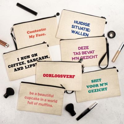 Toffe Accessoires - Personaliseerbaar make-up tasje