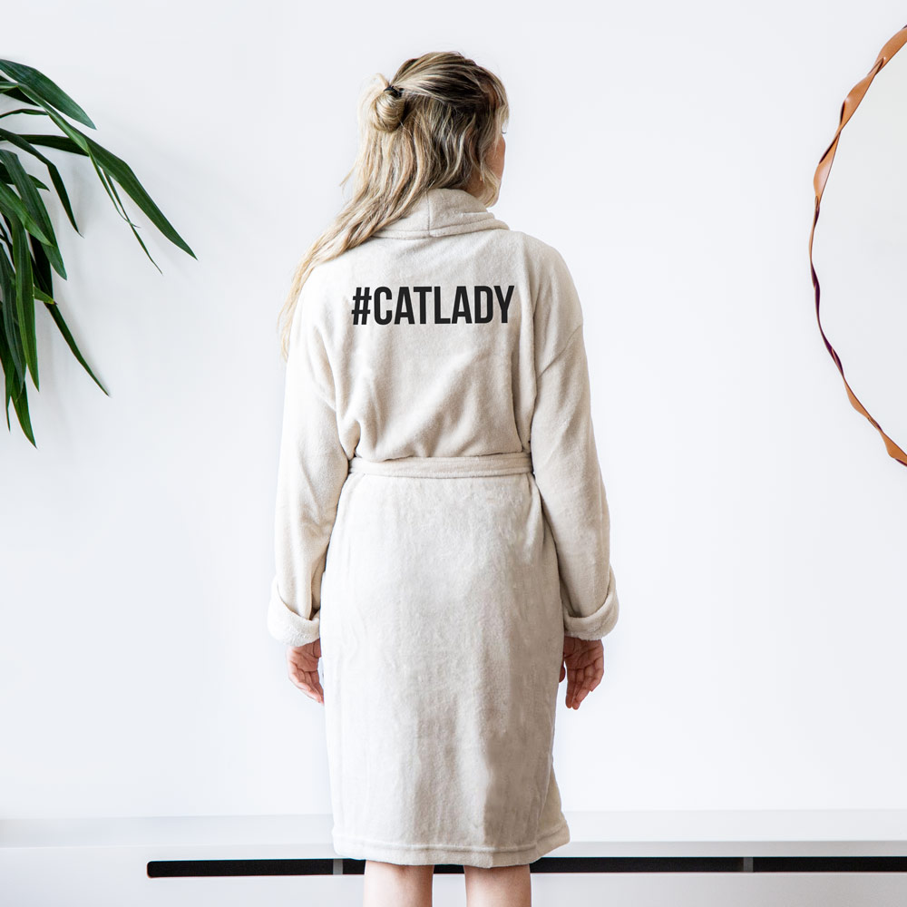 Huisdieren cadeau personaliseerbare badjas met tekst Huisdieren cadeau personaliseerbare badjas met tekst